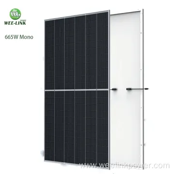 665W Mono Solar Panel High Power 132cells